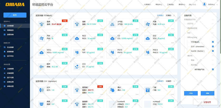 微站云平臺(tái)-實(shí)時(shí)數(shù)據(jù)